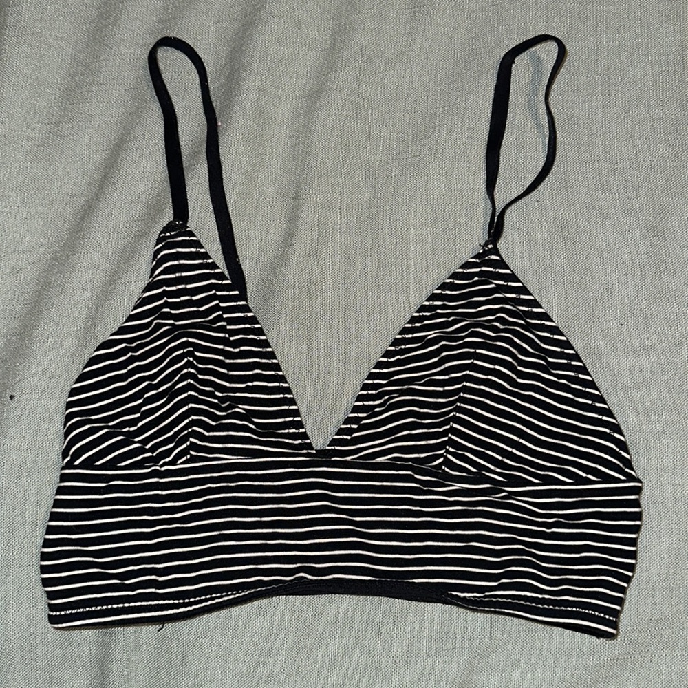 madewell striped bralette